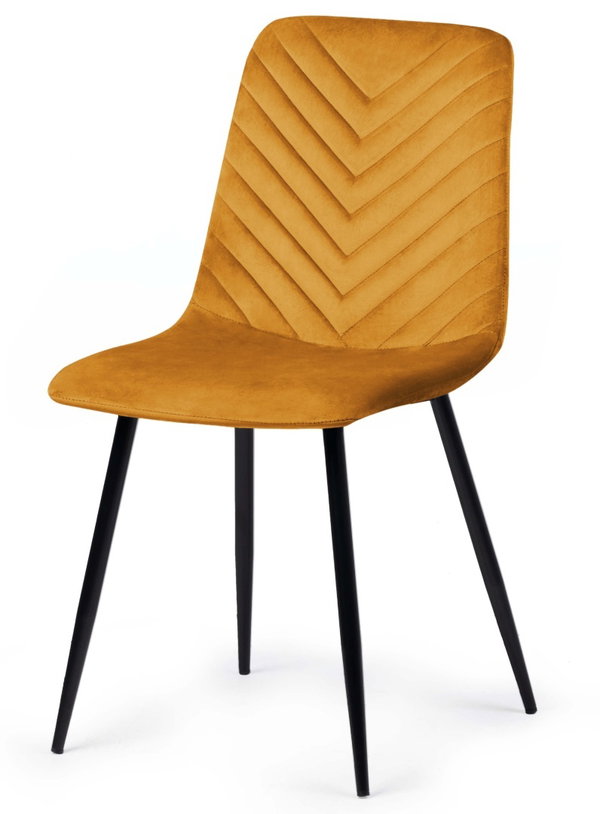 Krzeso tapicerowane TRIO VELVET HONEY
